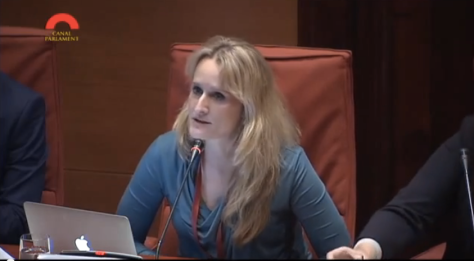 Alexa O'brien speaking at the Catalunya Parliament 12th December 2014